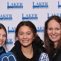 Three girls posing together